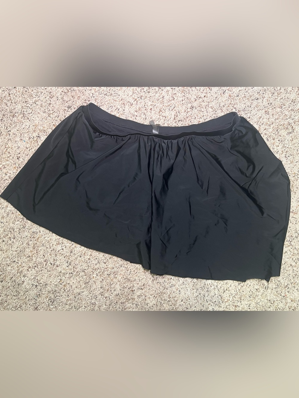 Women’s Black Swim Skirt with Built-In Shorts